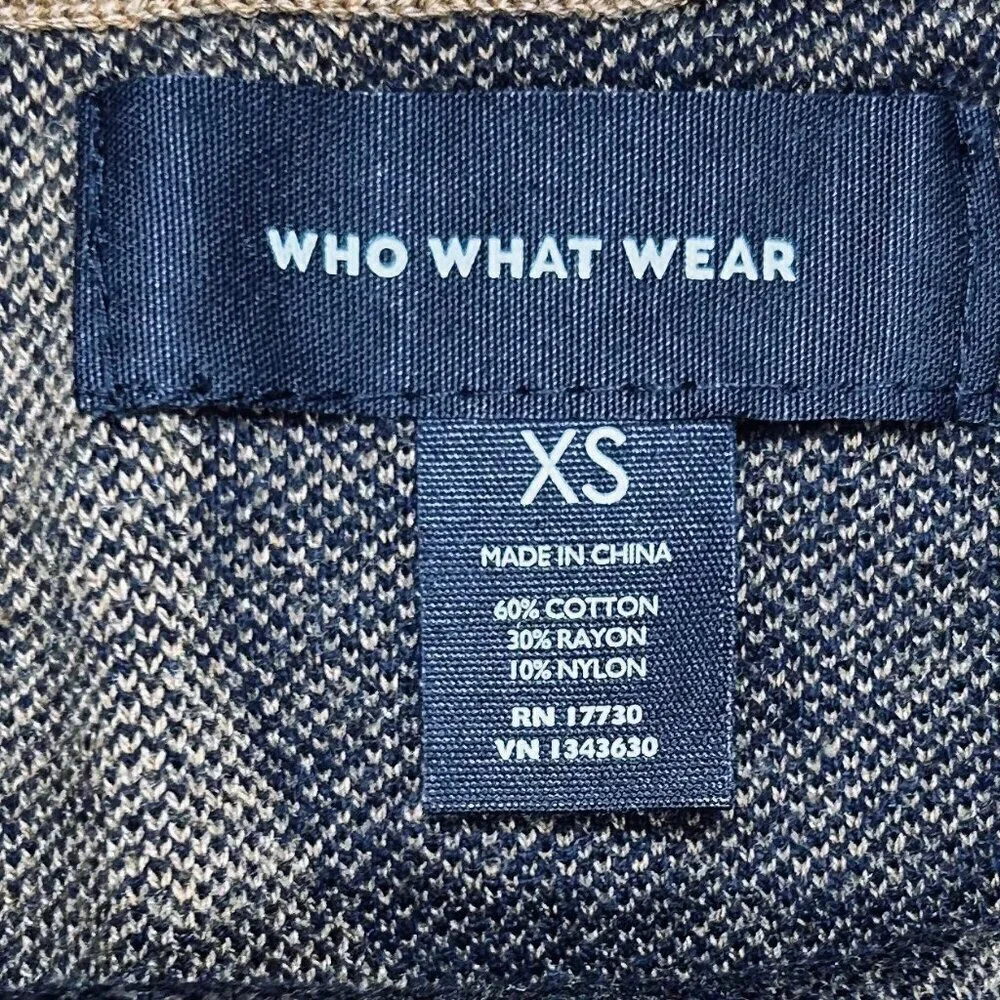 Who What Wear XS Knit Maxi Skirt Polka Dot Academia Stretch Office Comfort
